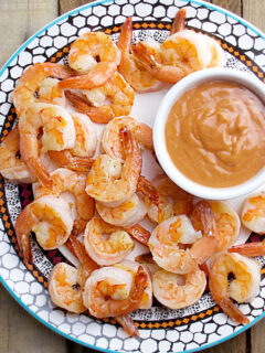 Saut&eacute;ed Garlic Shrimp with Homemade Cocktail Sauce Picture