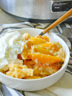 Slow Cooker Peach Cobbler Picture
