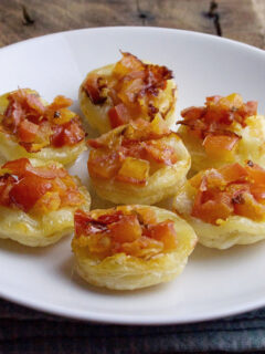 Upside Down Tomato Basil Tartlets Image