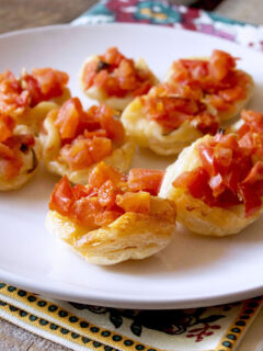 Upside Down Tomato Basil Tartlets Photo