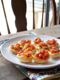 Upside Down Tomato Basil Tartlets Picture