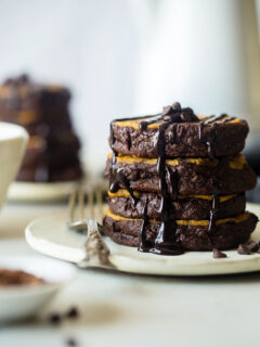 Vegan Cookie Dough Brownie Pancakes Picture
