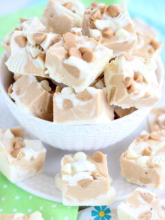 White Chocolate Peanut Butter Cup Fudge Image