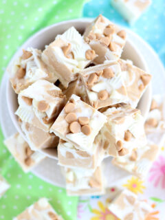 White Chocolate Peanut Butter Cup Fudge Pic