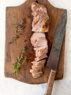 Apple Cider Pork Tenderloin with Potatoes and Apples Image
