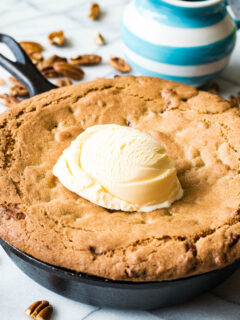 Butter Pecan Skillet Cookie Image