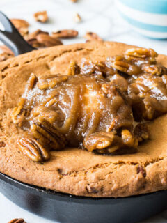 Butter Pecan Skillet Cookie Photo