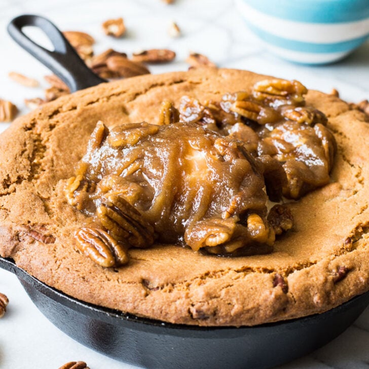 Butter Pecan Skillet Cookie Photo