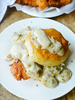 Chicken Biscuits with Mushroom Gravy Picture