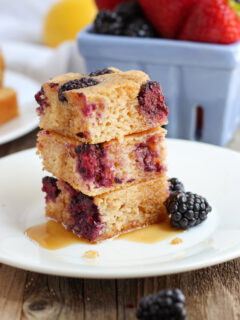 Lemon Blackberry Baked Pancake Pic