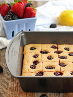 Lemon Blackberry Baked Pancake Picture