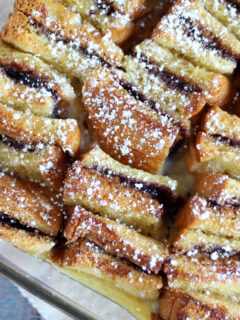 Peanut Butter and Jelly Bread Pudding Picture