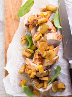 Pork Tenderloin with Apple Bacon Compote Image