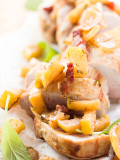 Pork Tenderloin with Apple Bacon Compote Pic