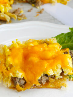 Sausage, Egg and Cheese Breakfast Tart Photo