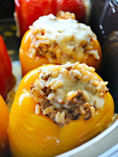 Slow Cooker Stuffed Peppers with Beef Picture