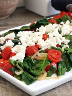 Warm Spinach Stir Fry Photo