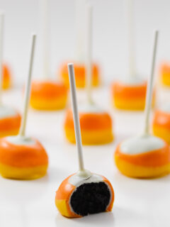 Candy Corn Oreo Pops Pic