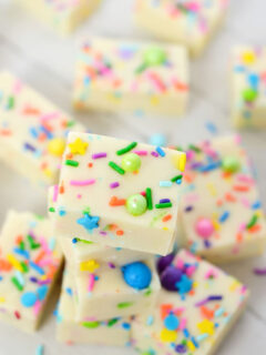 Gluten Free Cake Batter Fudge Image