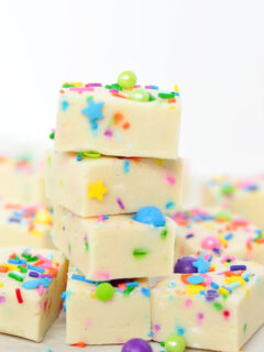 Gluten Free Cake Batter Fudge Pic