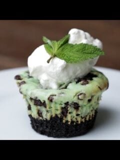 How to Bake Mint Chocolate Chip Cheesecake Brownies