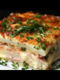 How to Make Layered Ham & Cheese Potato Bake 