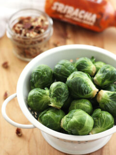 Maple Roasted Brussels Sprouts with Sriracha Picture