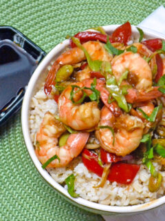 Asian Shrimp Rice Bowls Image
