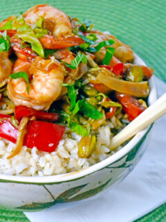 Asian Shrimp Rice Bowls Picture