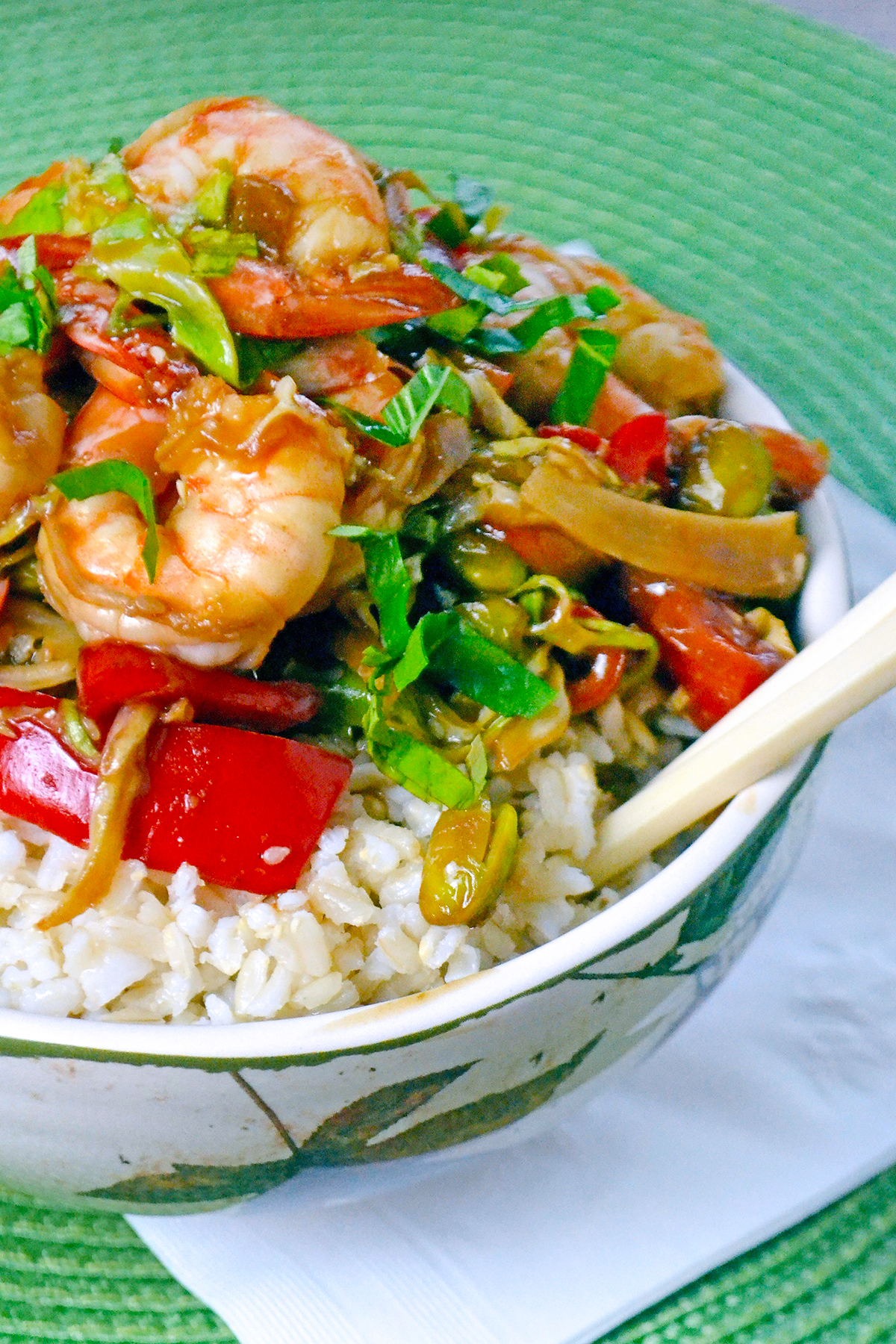 Asian Shrimp Rice Bowls Picture - Food Fanatic