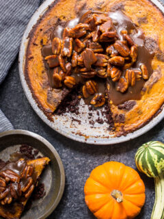 Bourbon Brownie Pumpkin Pie Image
