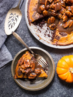 Bourbon Brownie Pumpkin Pie Pic