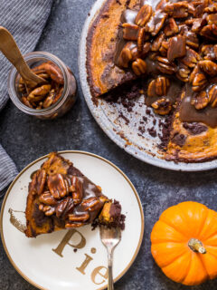 Bourbon Brownie Pumpkin Pie Picture