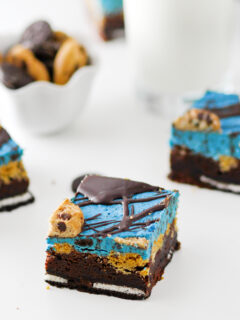 Cookie Monster Brownies Pic