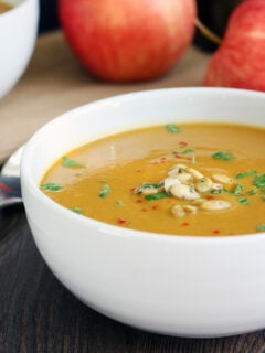 Curried Butternut Squash and Apple Soup Photo