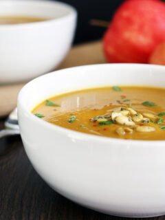 Curried Butternut Squash and Apple Soup Picture