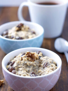 Gluten Free Oatmeal Raisin Overnight Oats Pic
