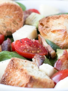 Avocado Caprese Panzanella Salad Photo