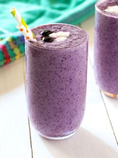 Blueberry Cottage Cheese Smoothie Photo