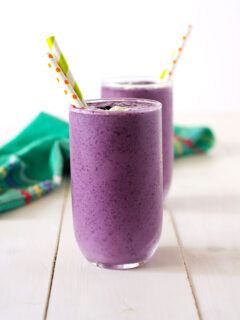 Blueberry Cottage Cheese Smoothie Picture