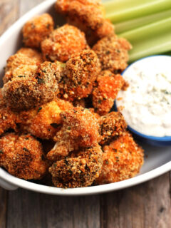 Buffalo Broccoli and Cauliflower Bites Picture