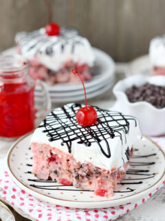 Cherry Chocolate Chip Poke Cake Image