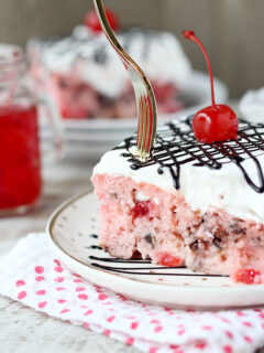 Cherry Chocolate Chip Poke Cake Picture