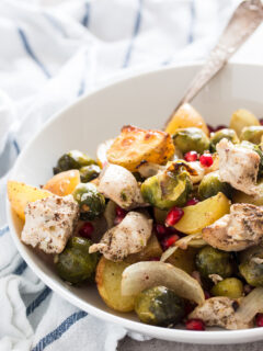 Chicken, Potato and Brussels Sprout Sheet Pan Dinner Pic