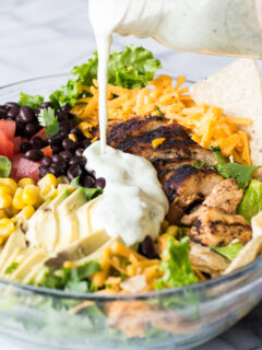 Chicken Taco Salad with Cilantro Ranch Pic
