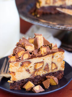 Peanut Butter Cup Brownie Cheesecake Image