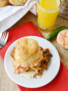 Pulled Pork Breakfast Biscuits Pic