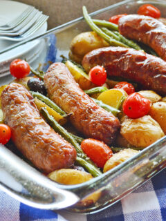 Sausage Potato & Green Bean Bake Image