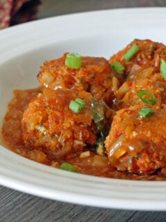Baked Vegetable Manchurian Photo