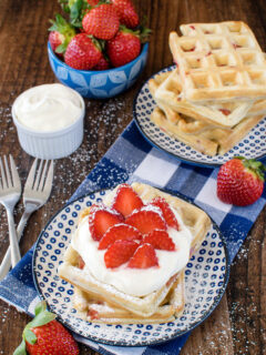 Homemade Strawberry Waffles Pic